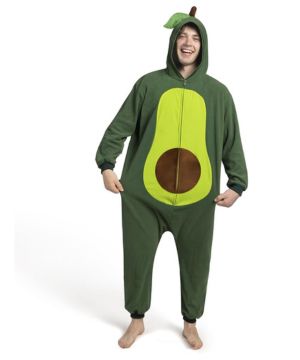 Spooktacular Creations Disfraz Unisex Adulto Aguacate Pijama Peluche con Gorro para Fiesta juegos de rol