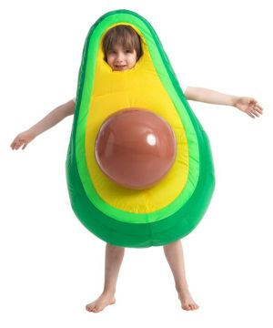 Spooktacular Creations Disfraz inflable de aguacate unisex para niños con pelota inflable de lujo