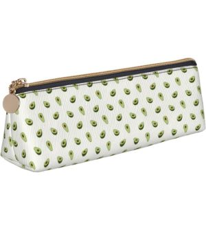 YBGHDAA Estuche escolar con estampado de aguacate triangular para bolígrafos y marcadores para niños