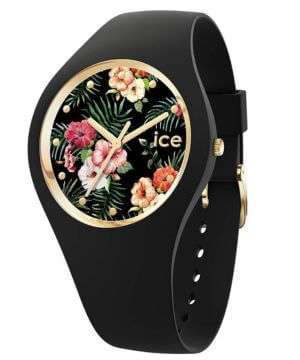 Ice-Watch - ICE flower Colonial - Reloj negro para Mujer con Correa de Silicona