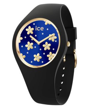 Ice-Watch ICE flower Precious deep blue, Reloj negro para Mujer con Correa de silicona