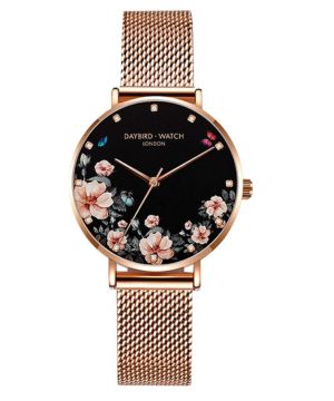 RORIOS Relojes de Mujer Flor Dial Pulsera Acero Inoxidable Correa Relojes para Dama Regalo de Cumpleaños Reloj de Pulsera