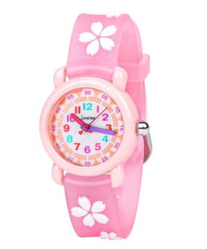 Vicloon Reloj de Infantil, Reloj de Pulsera Analógico para Niños Niña, Pulsera de Silicona Suave para niños, Relojes de Cuarzo niña