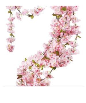 Aisamco 2 Piezas Guirnalda de Flor de Cerezo Artificial Colgante de Vid Flores Falsas Guirnalda de Seda 180 cm