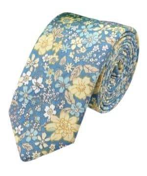 Corbatas De Hombre Corbata de flores for hombre, corbata informal de algodón de corte ajustado