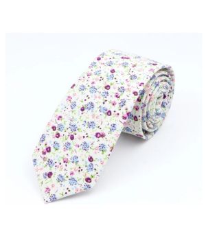 corbatas para hombre Corbata elegante con diseño floral 100 _ algodón, bonita corbata con estampado de cachemira y flores