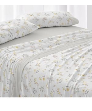 Burrito Blanco Juego de Sábanas 100_ Algodón Cama 105 Beige