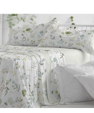 Burrito Blanco Juego de Sábanas 50_ Algodón 50_ Poliéster Cama 135 Menta
