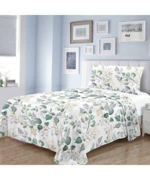 Dalina Textil - Juego Sábana Cama 135- Juego de Sábanas para Cama 3 Piezas, Bajera Ajustable 135x190, Encimera 210x260, 1 Funda Almohada 45x150 (Cama de 135x190cm)