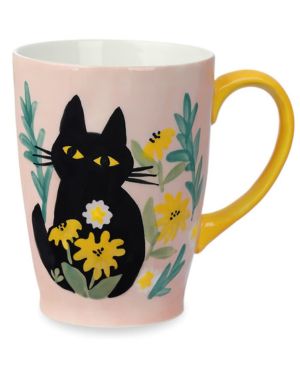 NymphFable Taza Gato Taza Te 600ml Taza Cafe Personalizada de Cerámica Grande Regalo Navidad Original y Gracioso