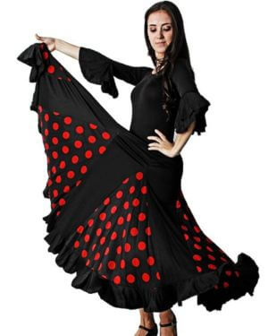 Gojoy shop- Traje Profesional de Baile Danza Flamenco o Sevillanas para Mujer de 2 Piezas