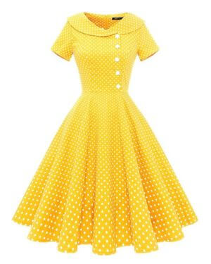 Wedtrend Vestido de cóctel para mujer, estilo rockabilly, vestido de noche, corto, vintage, para mujer