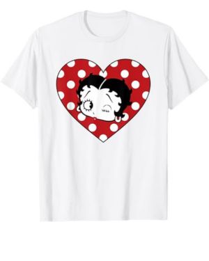 Betty Boop - Corazón de lunares Camiseta