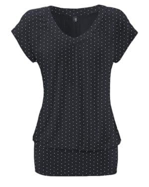 DOTIN Camiseta Casual Mujer Verano Blusas Algodón Camisetas Basicas Tops T-Shirts Color sólido