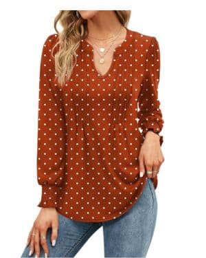 Micoson Camiseta plisada de manga corta con cuello en V para mujer, blusa casual de verano