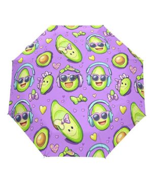 GAIREG Paraguas de viaje de Navidad, resistente al viento, apertura automática, plegable, compacto, para lluvia