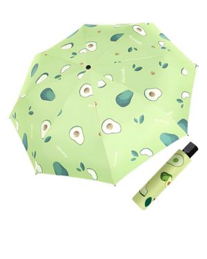 LHLZNB Mini paraguas de viaje de frutas lindas para bolso, paraguas plegable, pequeño paraguas compacto con protección UV