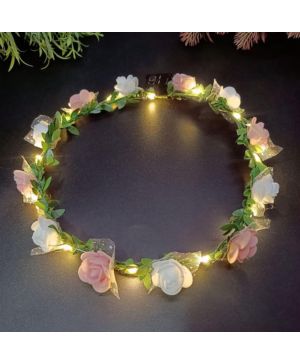 Danolt Corona De Flores Led,10 Pcs Diadema Led Con Luminosas,Dale Un Regalo Regalos De,Accesorios Fiesta