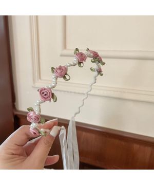Diadema, accesorios para el cabello para mujeres y niñas, diademas de flores a la moda, diadema de flores