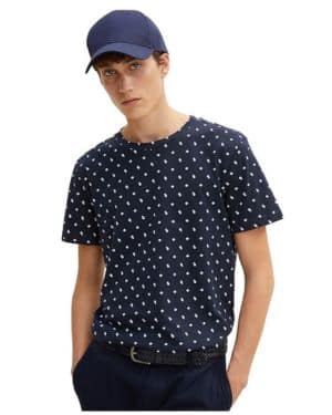 TOM TAILOR Denim Camiseta con Lunares para Hombre