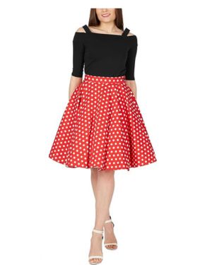 BlackButterfly Vintage De Lunares Estilo De Los 50 Falda Acampanada