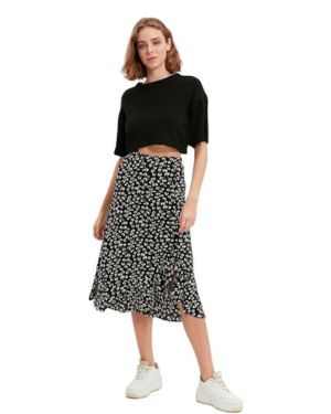 Trendyol Falda de Punto Multicolor Falda Mujer