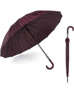 BESCH Paraguas Largo Clasico Grande Automatico Resistente al Viento