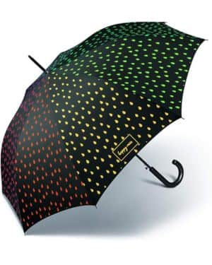 Happy Rain Paraguas Automático Largo AC Reactivo al Agua 41100 Cambio de Color en Humedad