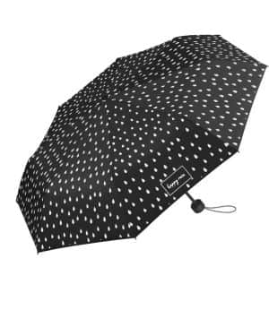 Paraguas negro, cambia de color con la humedad, gotas de lluvia, Mini paraguas de bolsillo., 95 cm