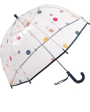 ThreeH Paraguas burbuja transparente para niños Mango Curvo Inastillable 8 Costillas Apertura Manual precioso